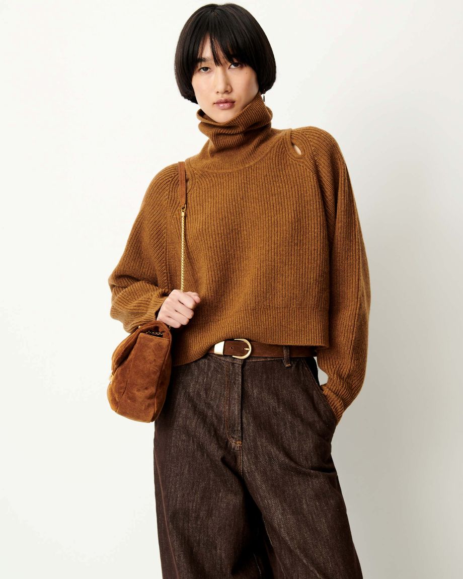 Sessun Yinga Turtleneck Sweater - Moss/Bronze