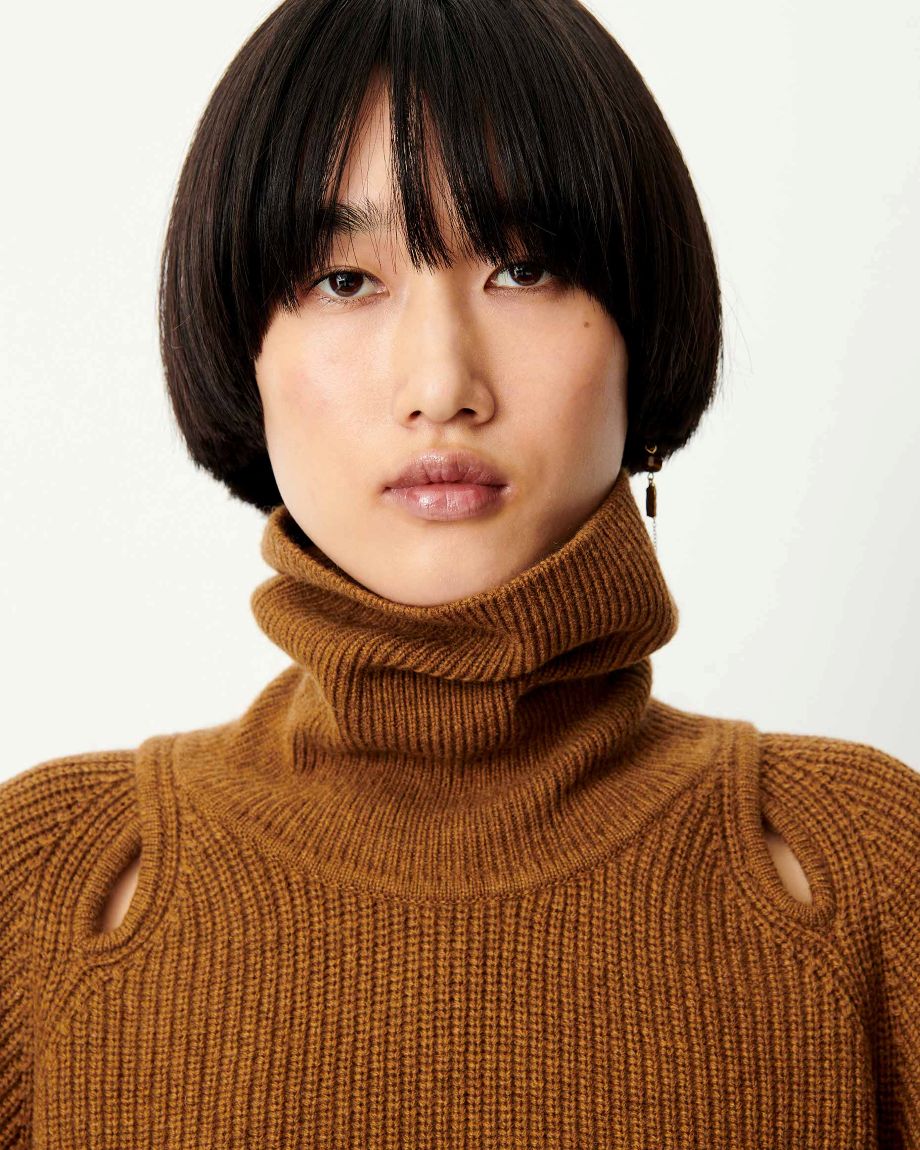 Sessun Yinga Turtleneck Sweater - Moss/Bronze