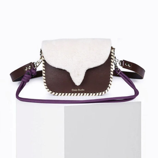 Craie Studio West Laine Crossbody Bag - Chocolate/Natural
