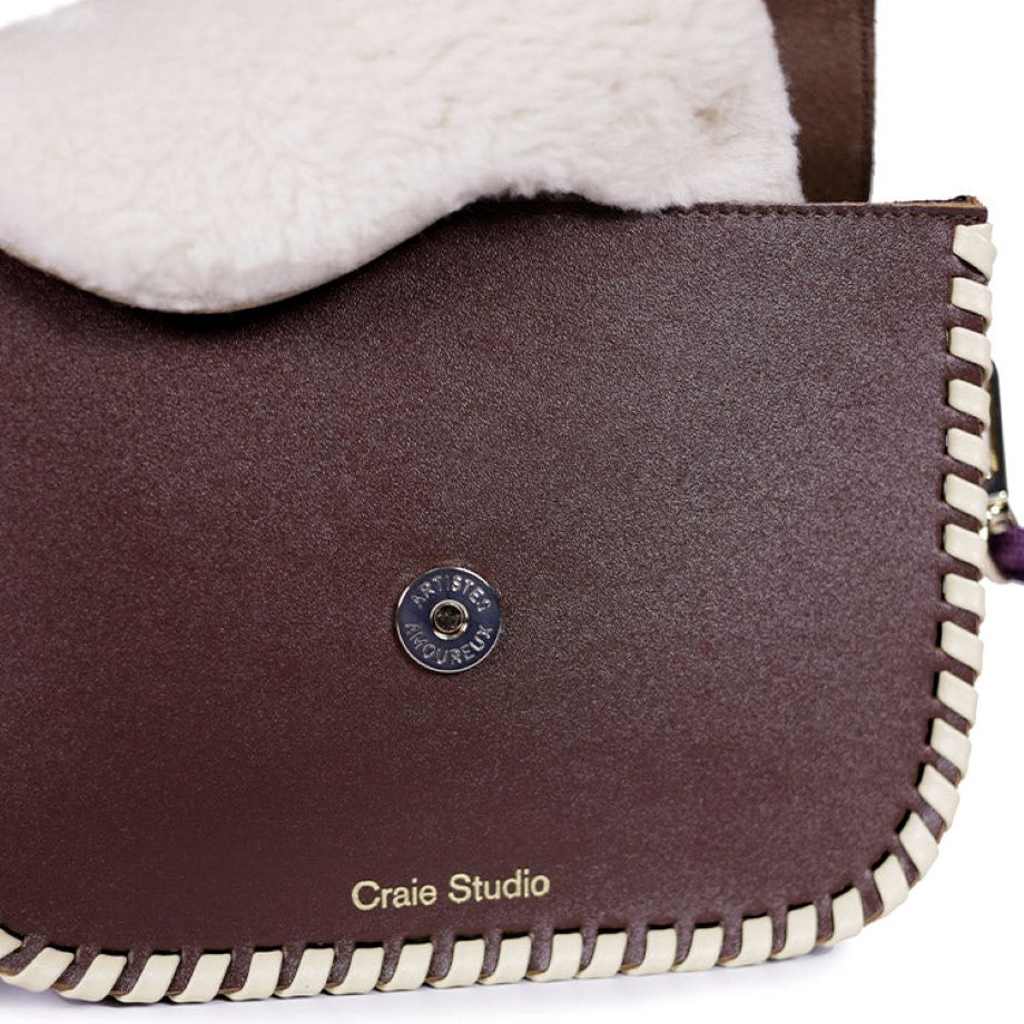 Craie Studio West Laine Crossbody Bag - Chocolate/Natural