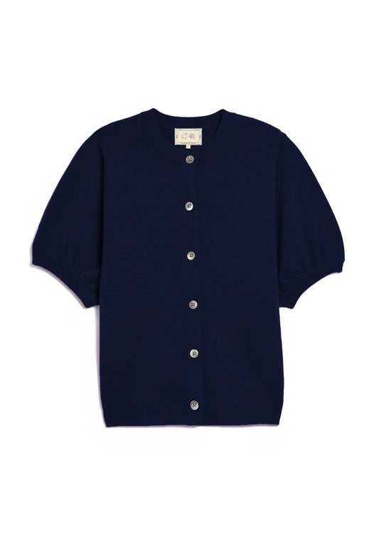 DemyLee Zoe Cashmere Cardigan - Navy