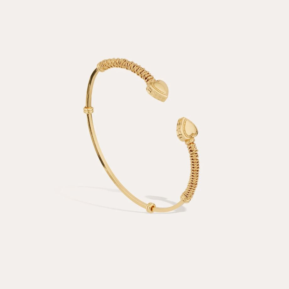 Gas Bijoux Duality Amore Bangle Bracelet - Gold
