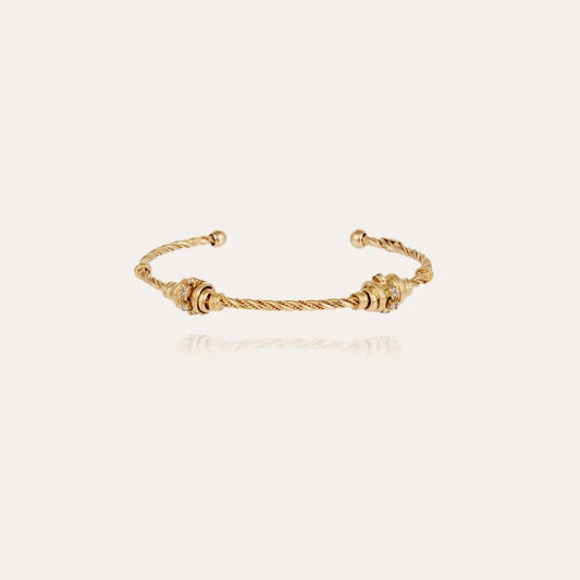 Gas Bijoux Torsade Small Rhinestone Bangle Bracelet