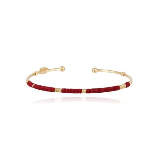 Gas Bijoux Zanzibar Bangle Bracelet - Bordeaux
