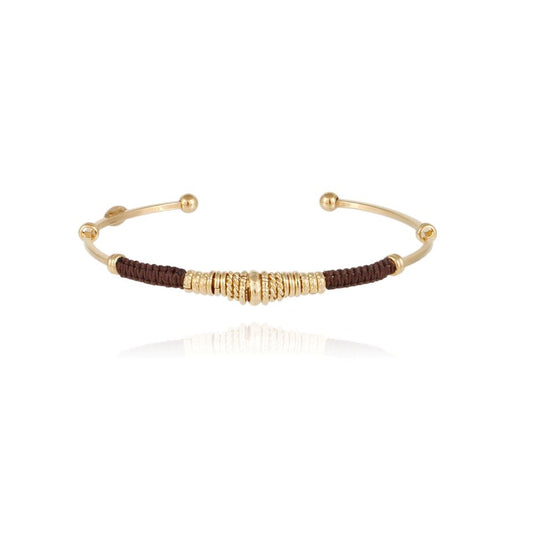 Gas Bijoux Zizanie Bangle Bracelet - Marron