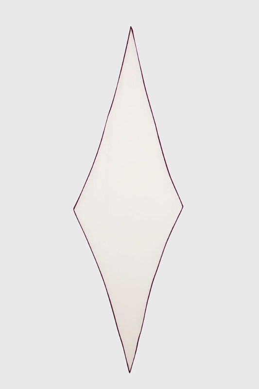 Stone Cashmere Diamond Scarf - Off White/Black