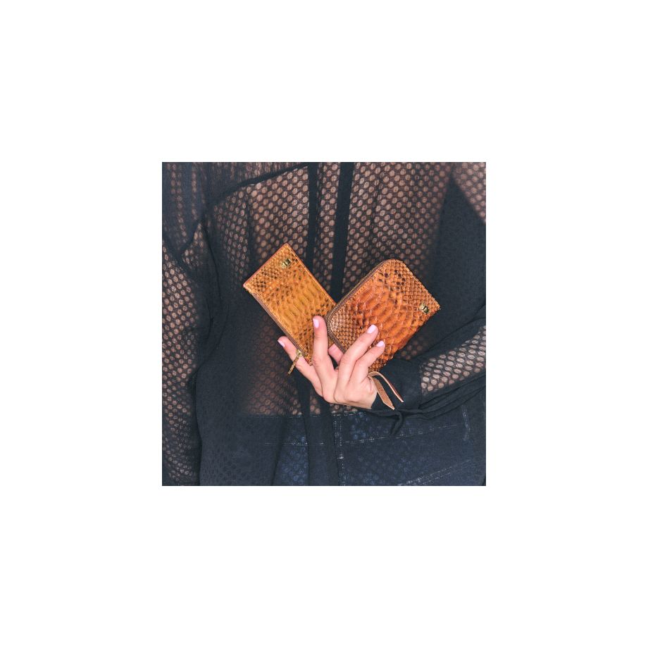 Claris Voirot Helena Card Holder - Moka