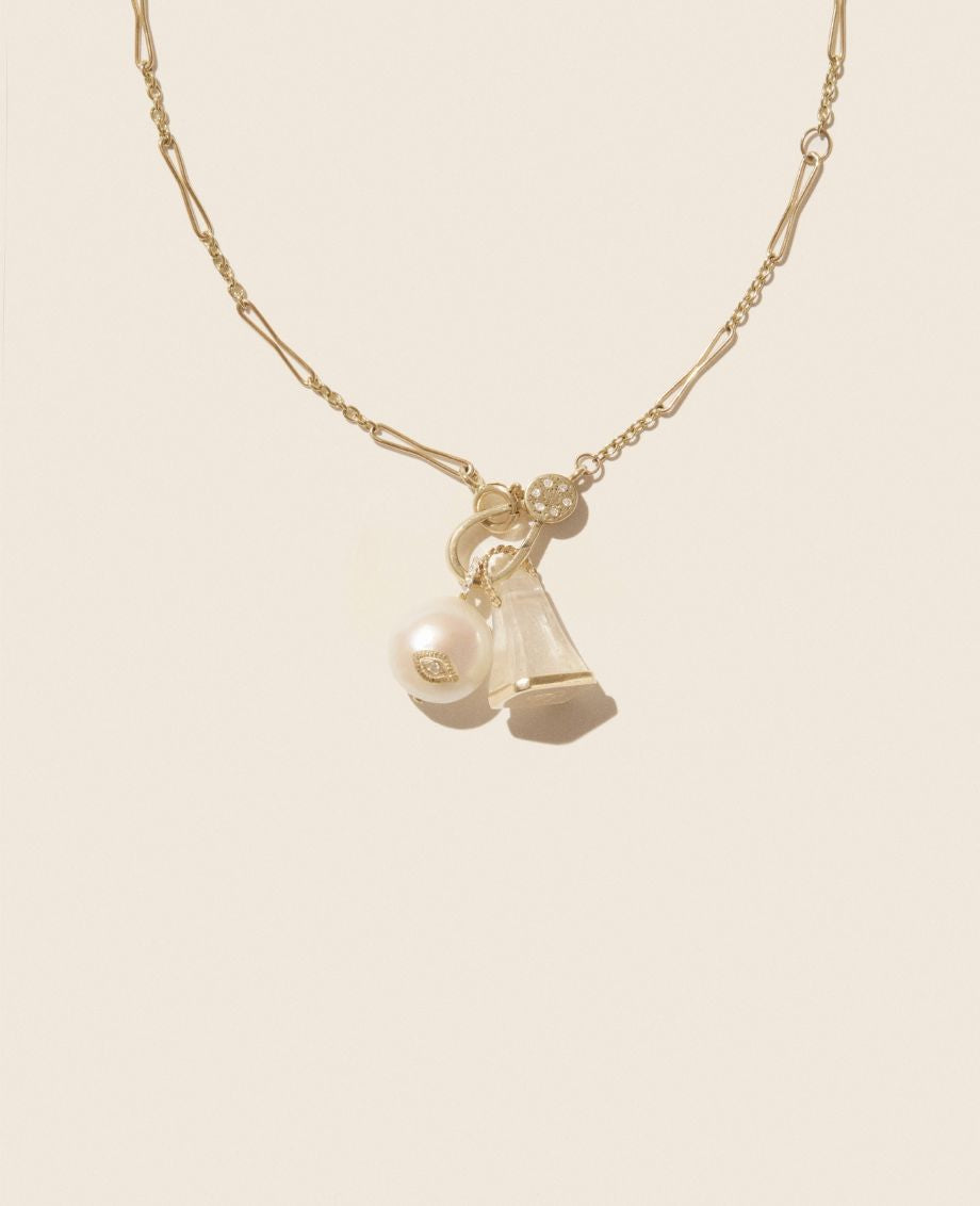 Pascale Monvoisin Charlie Pearl Pendant - White