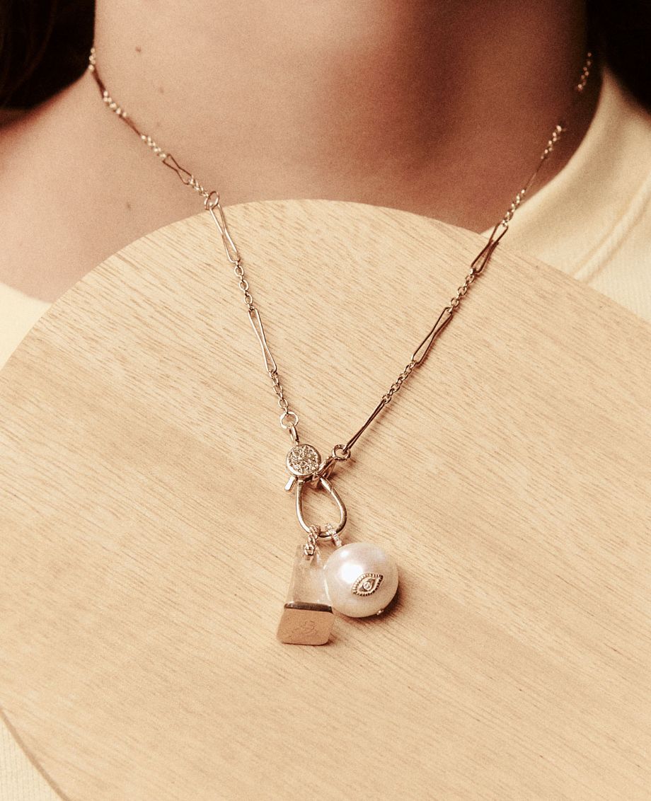 Pascale Monvoisin Charlie Pearl Pendant - White