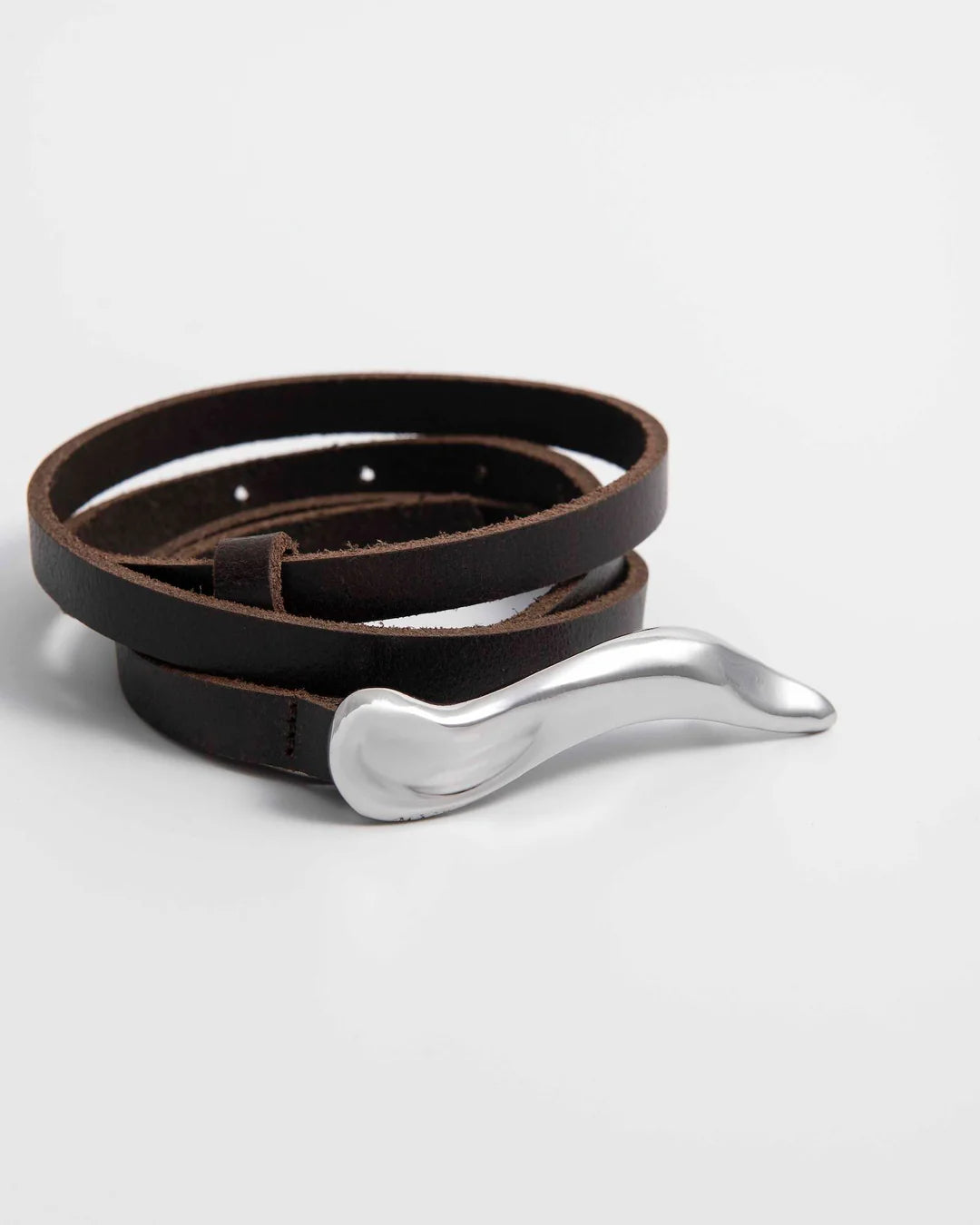 Alysi Thin Belt with Jewel Buckle - Moro