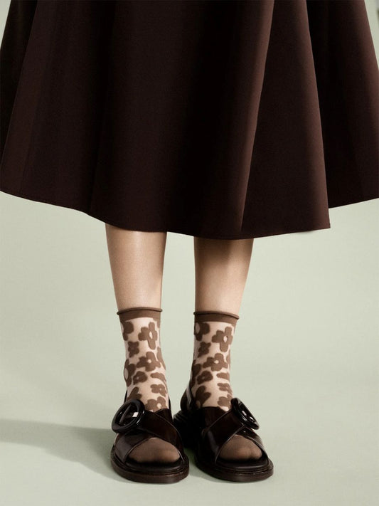 Hansel from Basel Pop Sheer Short Crew - Mocha