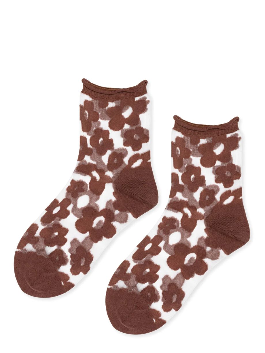 Hansel from Basel Pop Sheer Short Crew - Mocha