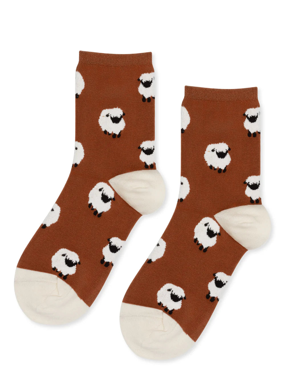 Hansel from Basel Frugal Sheep Crew Sock - Cinnamon