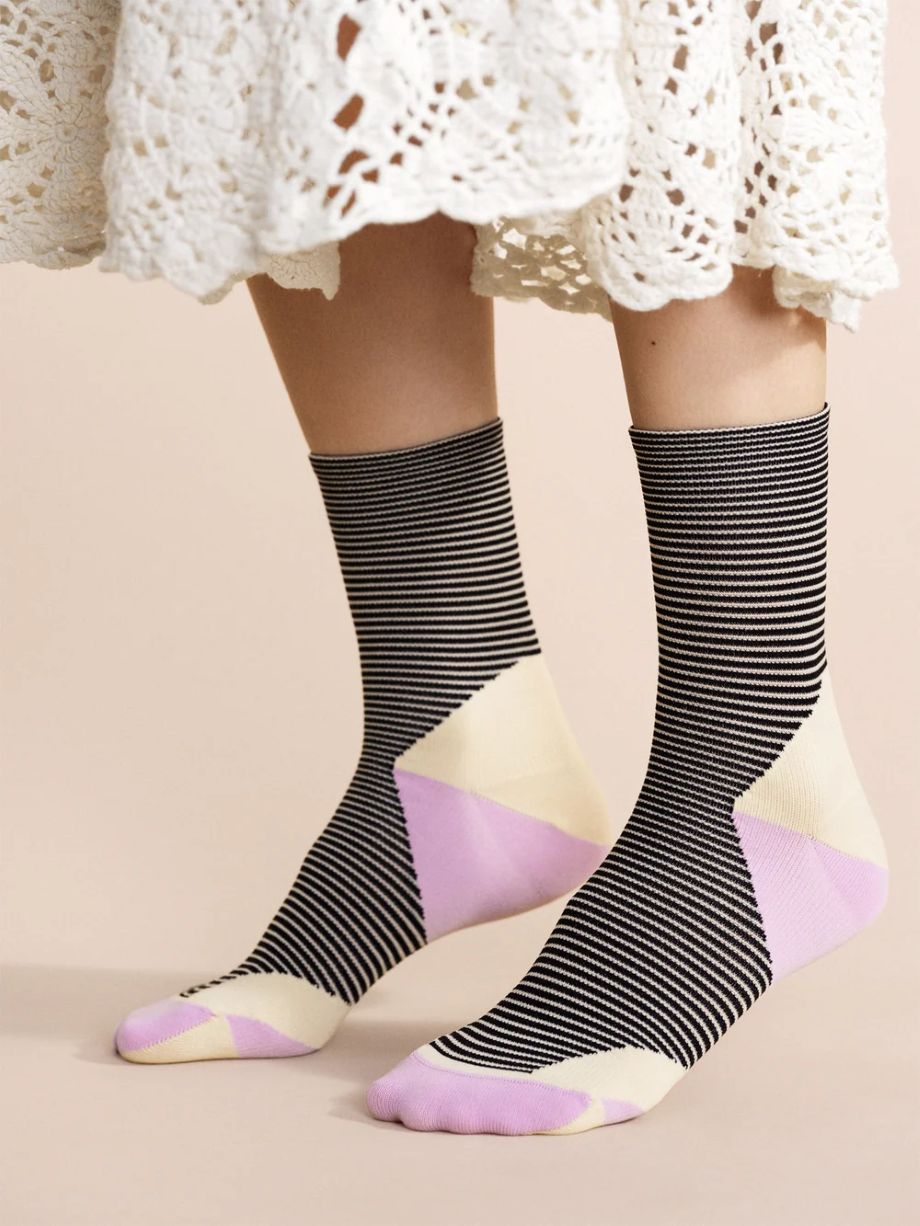 Hansel from Basel Ping Pong Sporty Crew Sock - Black