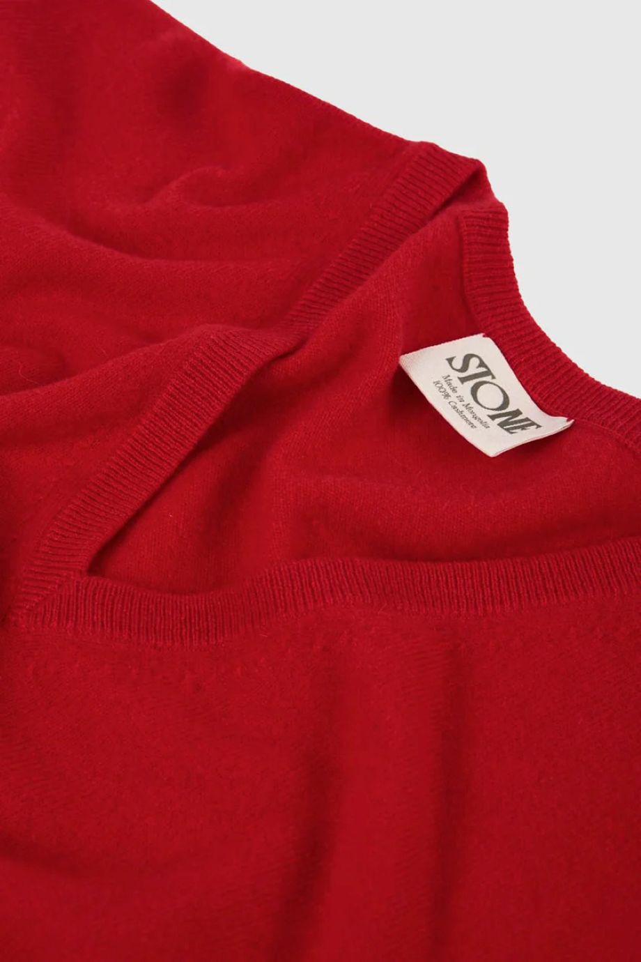 Stone V-Neck Cashmere Sweater - Burnt Orange