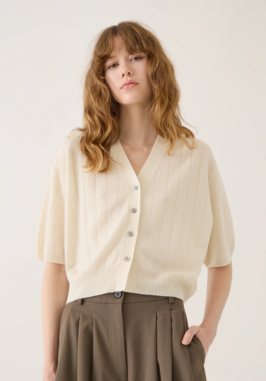 DemyLee Joan Cashmere Cardigan - Ivory