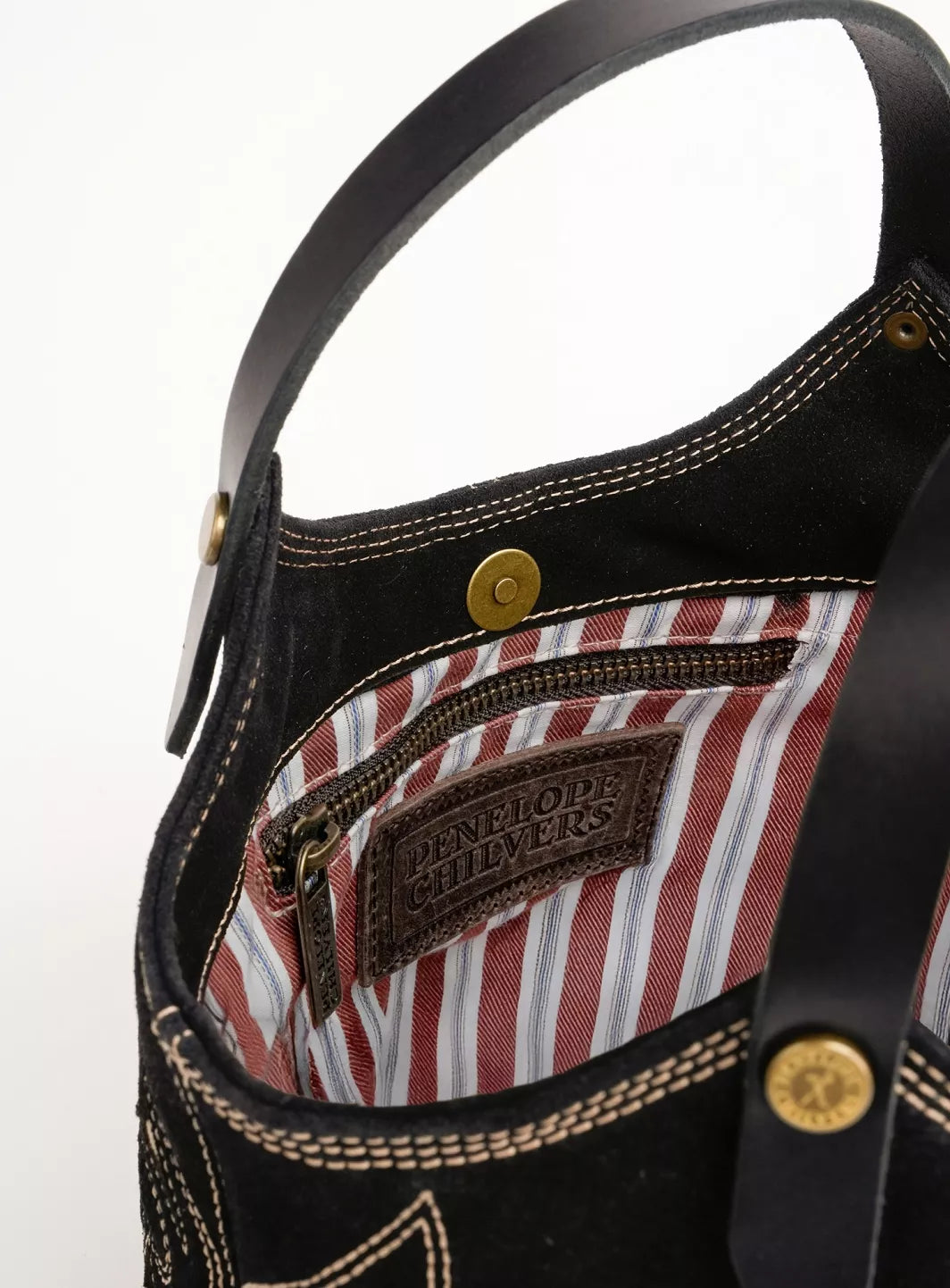 Penelope Chilvers Mini Pillow Paloma Bag - Black/Taupe