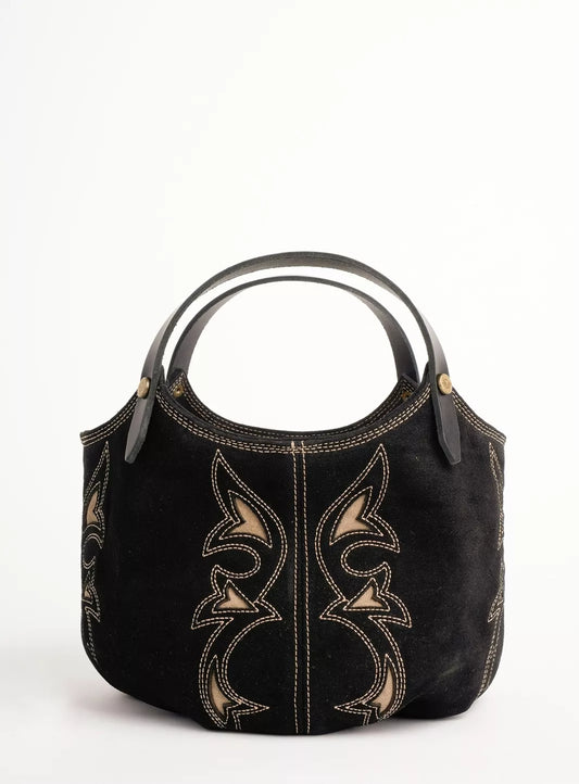 Penelope Chilvers Mini Pillow Paloma Bag - Black/Taupe