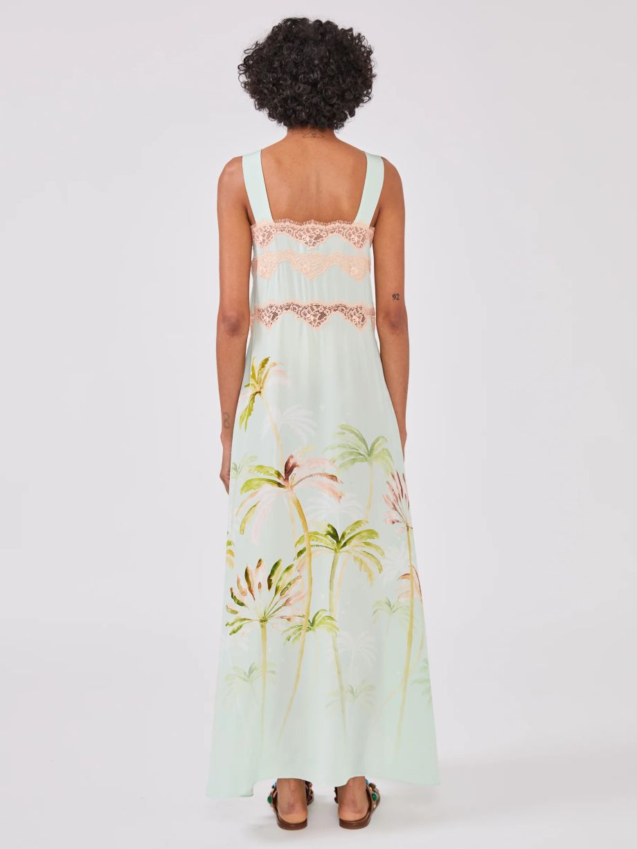 Hayley Menzies Palmera Silk Dress - Mint