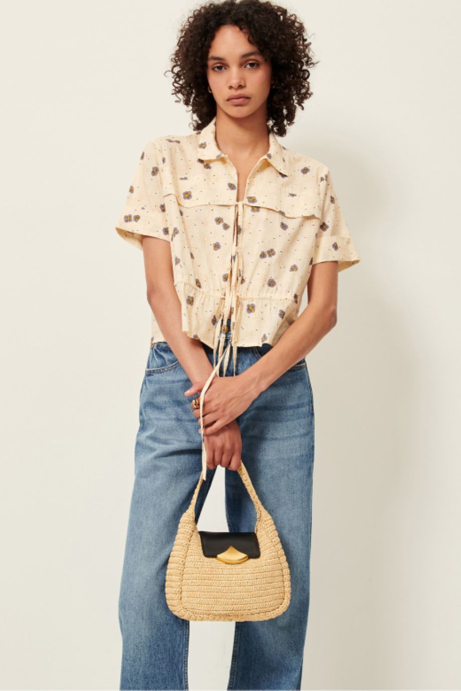 Sessun Chiavari Short Sleeve Blouse - Plein Sel Seti