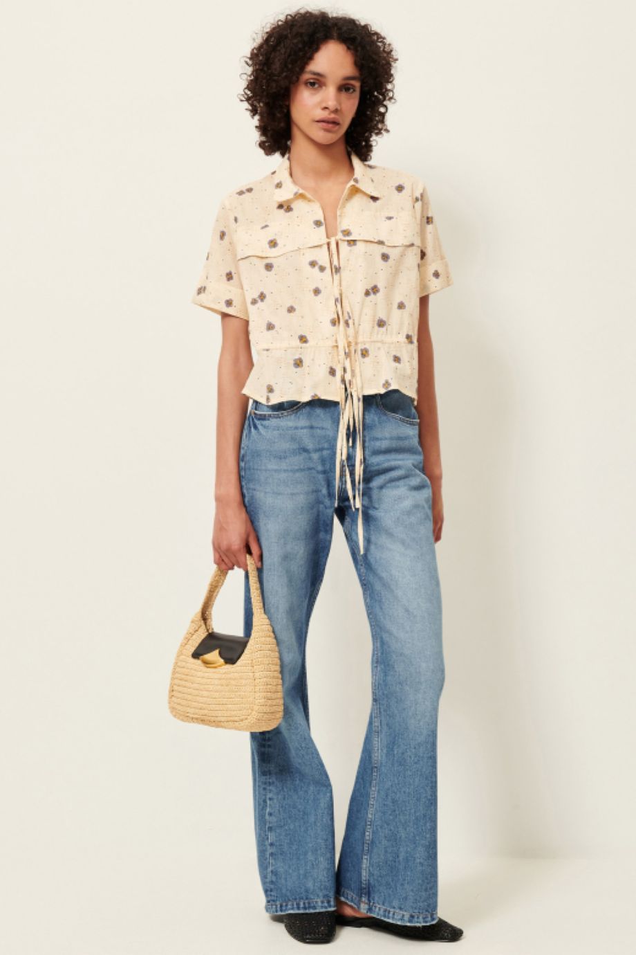 Sessun Chiavari Short Sleeve Blouse - Plein Sel Seti