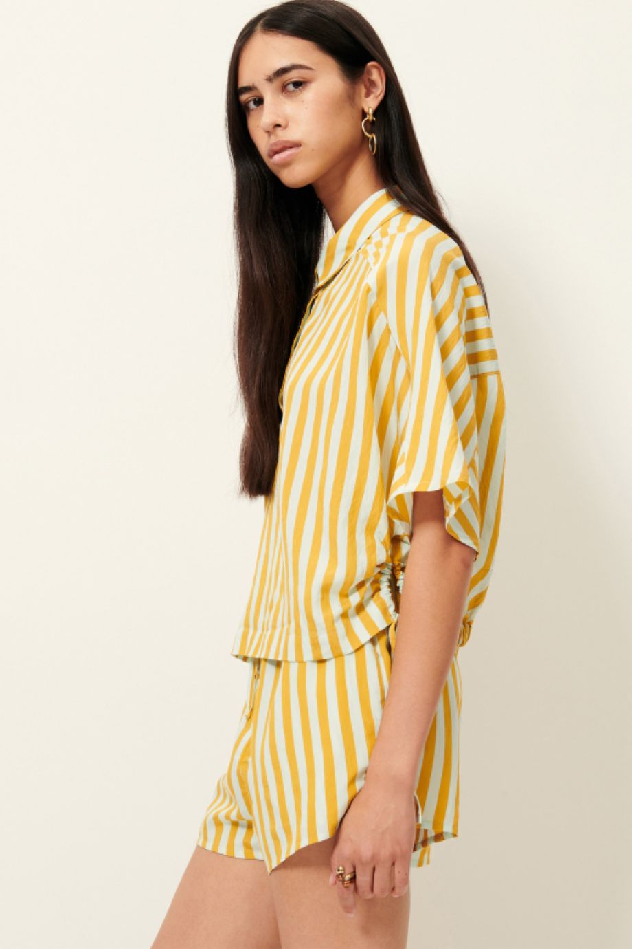 Sessun Lido Short Sleeve Blouse - Lagune
