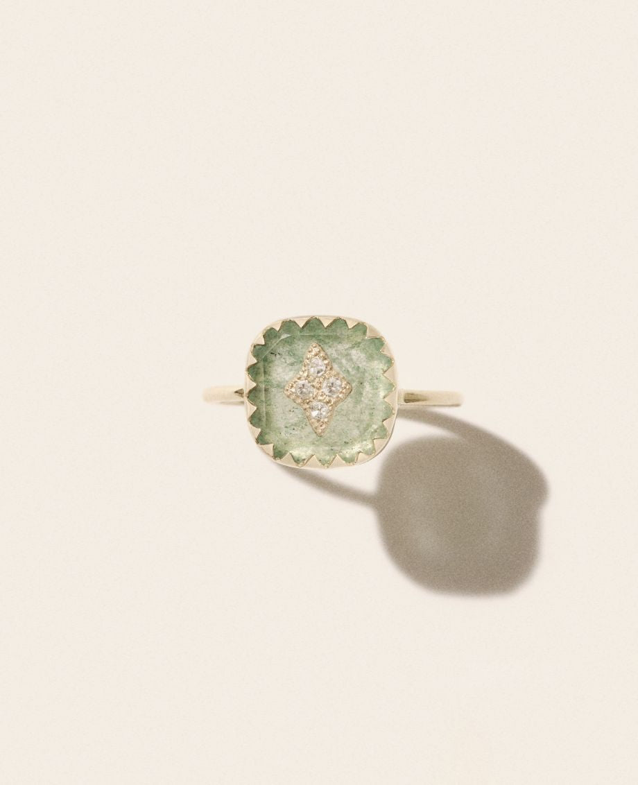 Pascale Monvoisin Pierrot Ring- Aventurine Quartz
