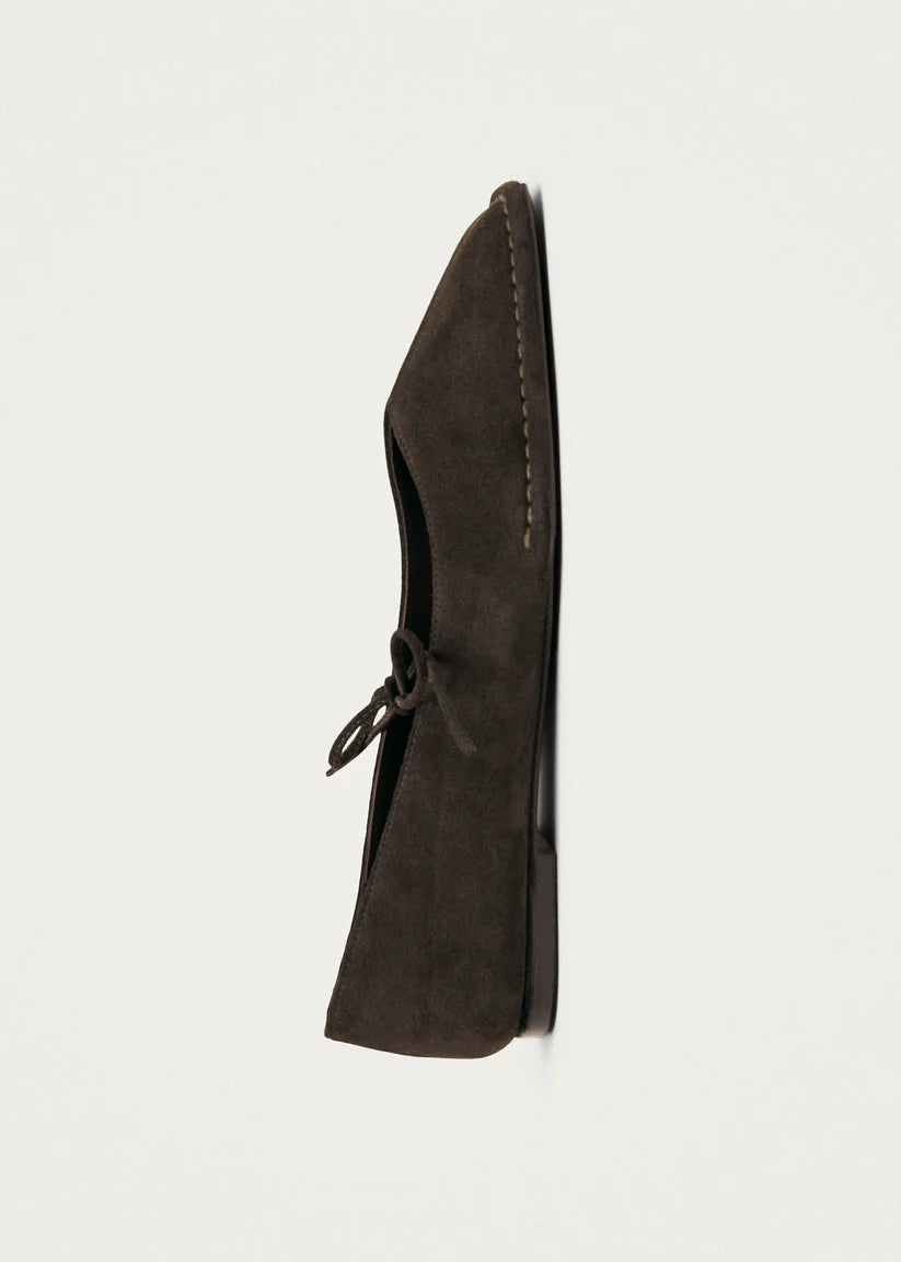 Alohas Sway Suede Ballet Flats - Coffee