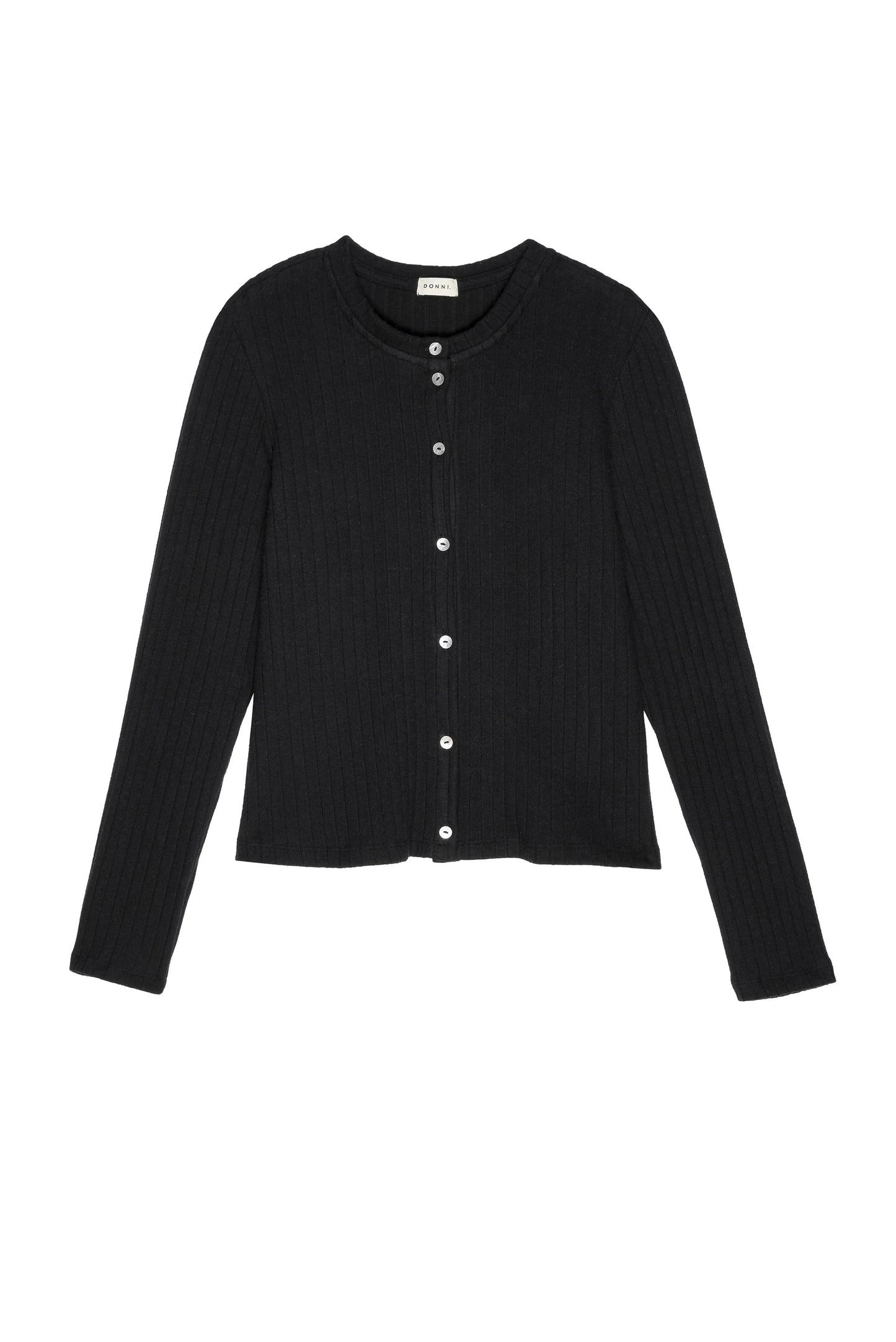 Donni Sweater Rib Cardi - Jet
