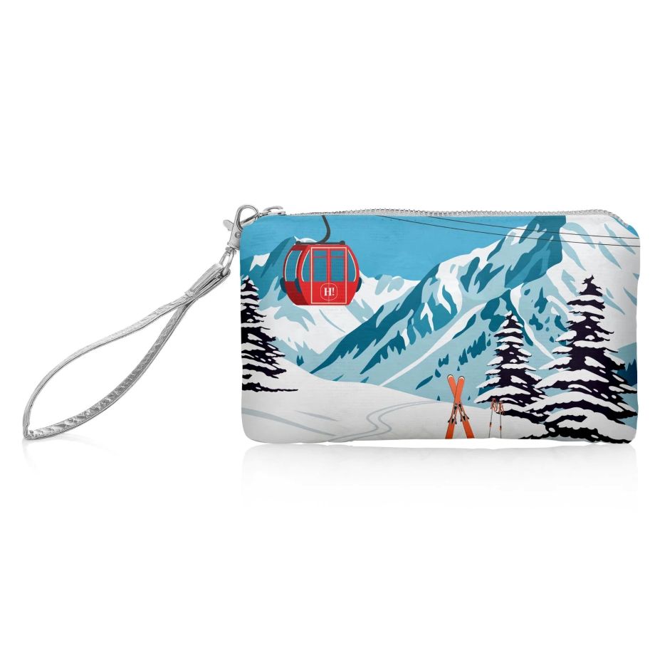 Hi, Love Red Gondola Zip Wristlet - Multicolor