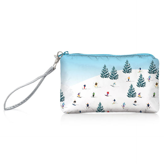 Hi, Love Bluebird Ski Day Zip Wristlet - Multicolor